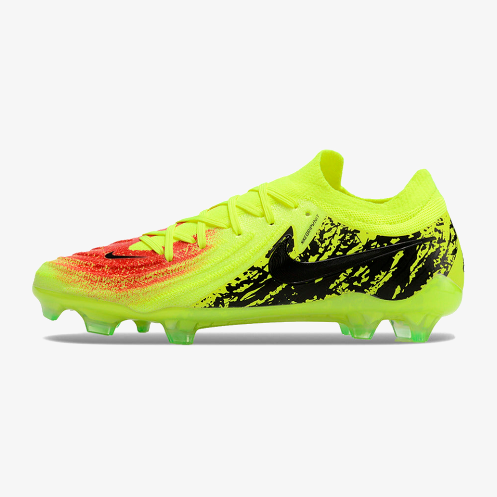 Chuteira Nike Phantom GX II Edição Especial Haaland FG - Verde, Preta e Vermelha