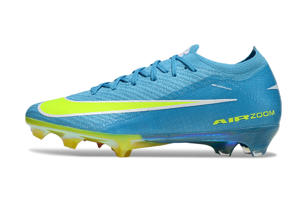 Chuteira Nike Air Zoom Mercurial Vapor 16 Elite FG - Azul, Verde e Rosa