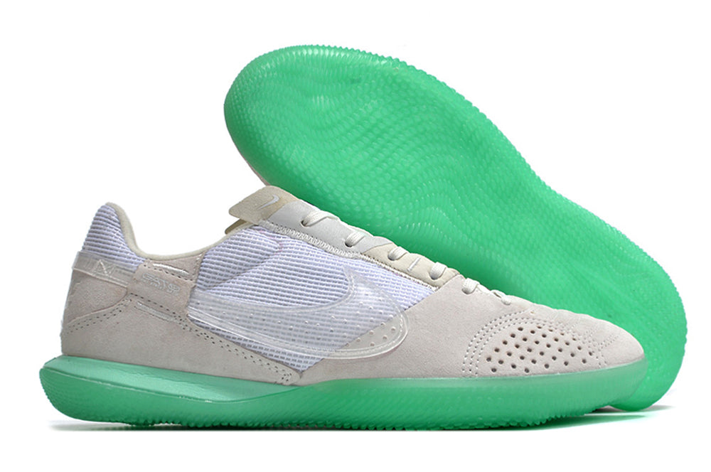 Tênis Futsal Nike Street Gato IC - Branca e Verde