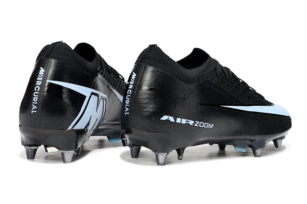 Chuteira Nike Air Zoom Mercurial Vapor 16 Elite SG - Preta e Azul - Shadow Pack