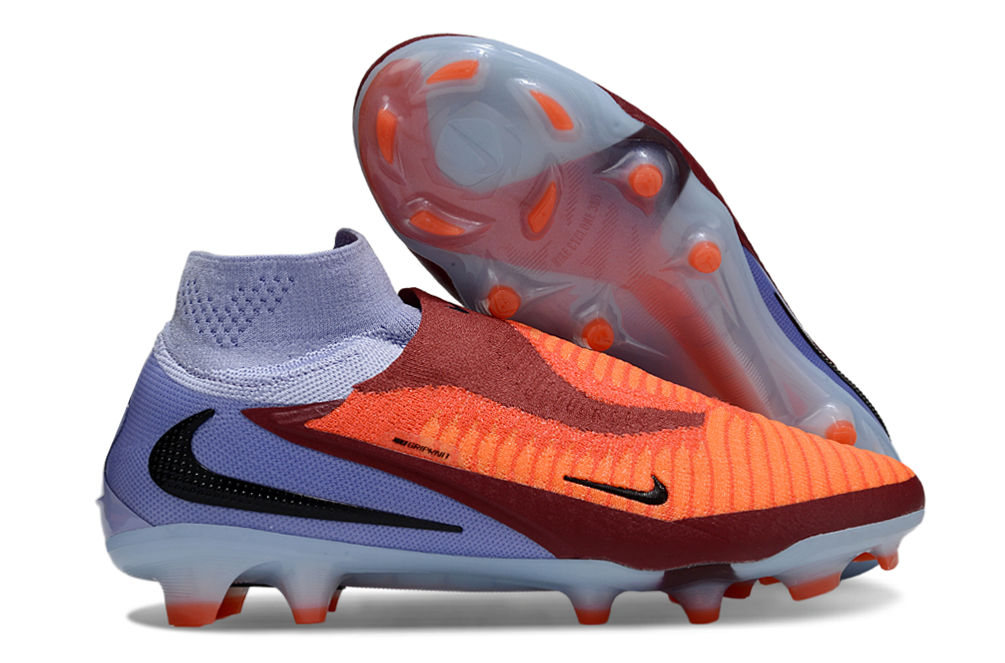 Chuteira Nike Phantom 6 Elite FG - Roxa e Laranja - Pack Scary Good