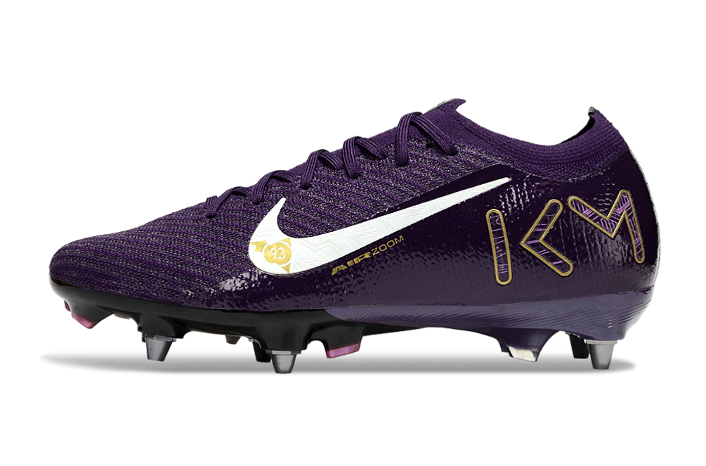 Chuteira Nike Air Zoom Mercurial Vapor 16 Elite Kylian Mbappé SG - Roxa