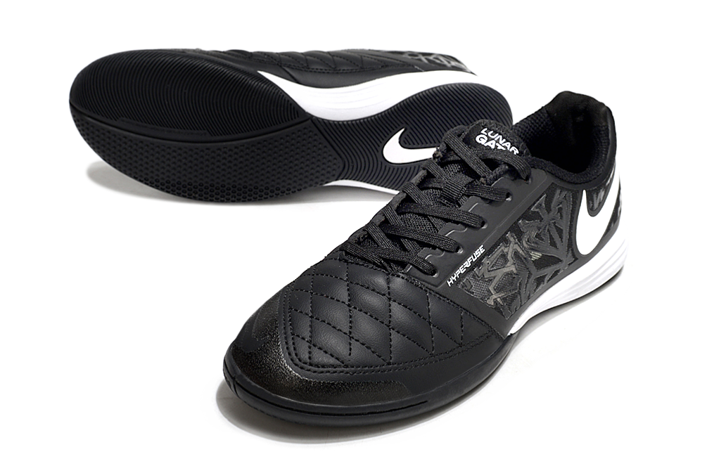 Tênis Futsal Nike Lunar Gato IC - Preta e Branca