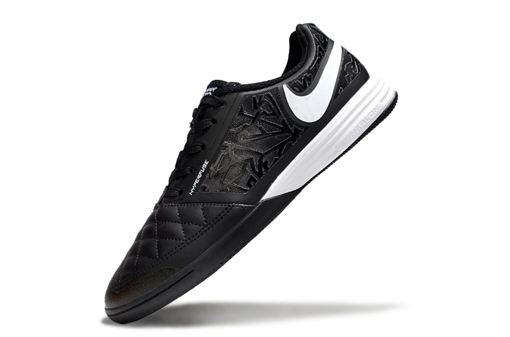 Tênis Futsal Nike Lunar Gato IC - Preta e Branca