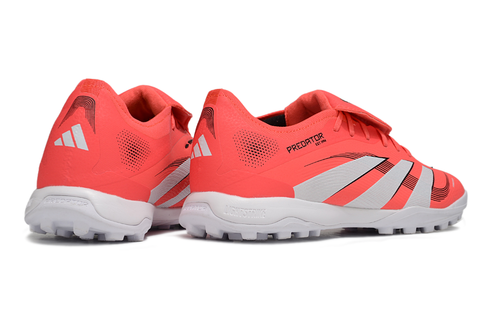 Chuteira Society Adidas Predator Elite Fold-Over Tongue TF - Laranja, Branca e Preta