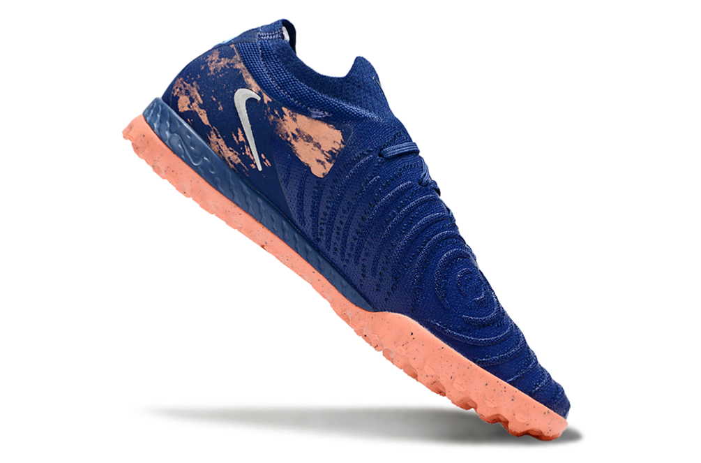 Chuteira Society Nike Phantom GX II TF - Azul e Laranja