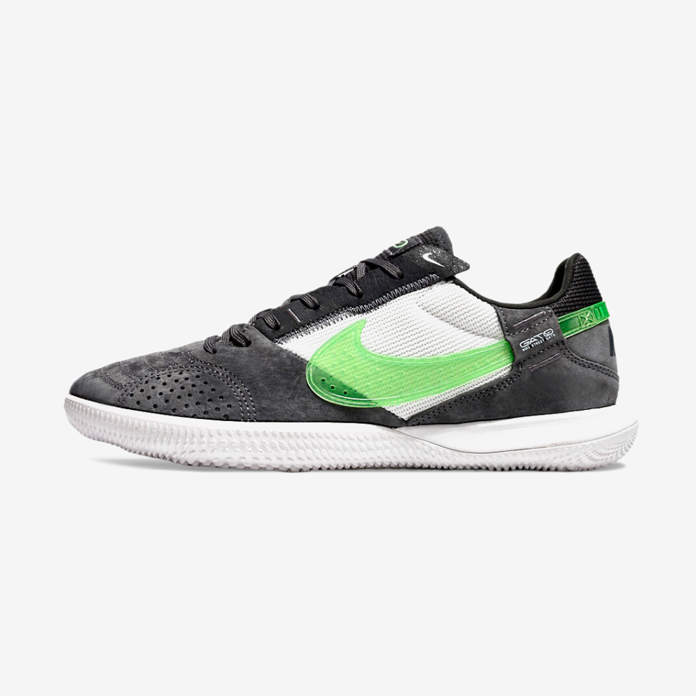 Tênis Futsal Nike Street Gato IC - Preta, Branca e Verde