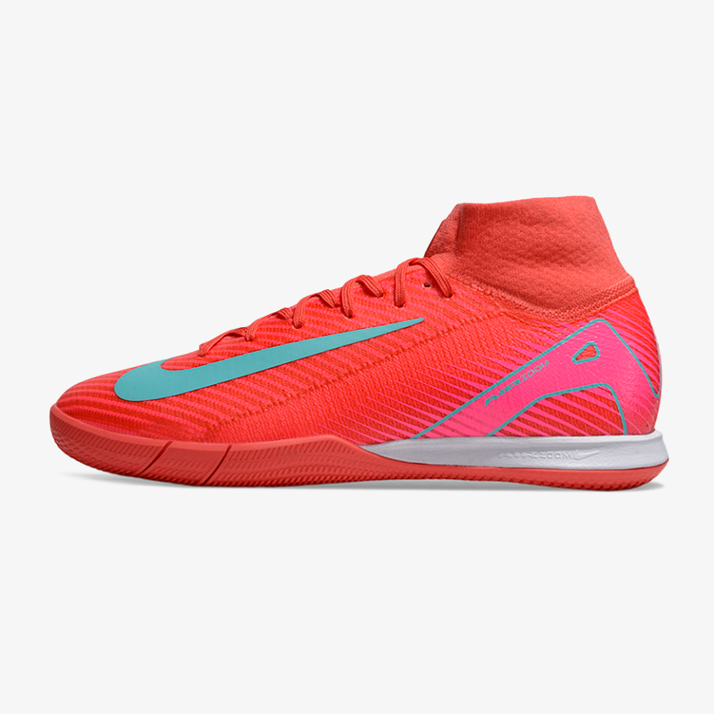 Chuteira Futsal Nike Air Zoom Mercurial Superfly 10 Elite  IC - Vermelha, Rosa e Azul