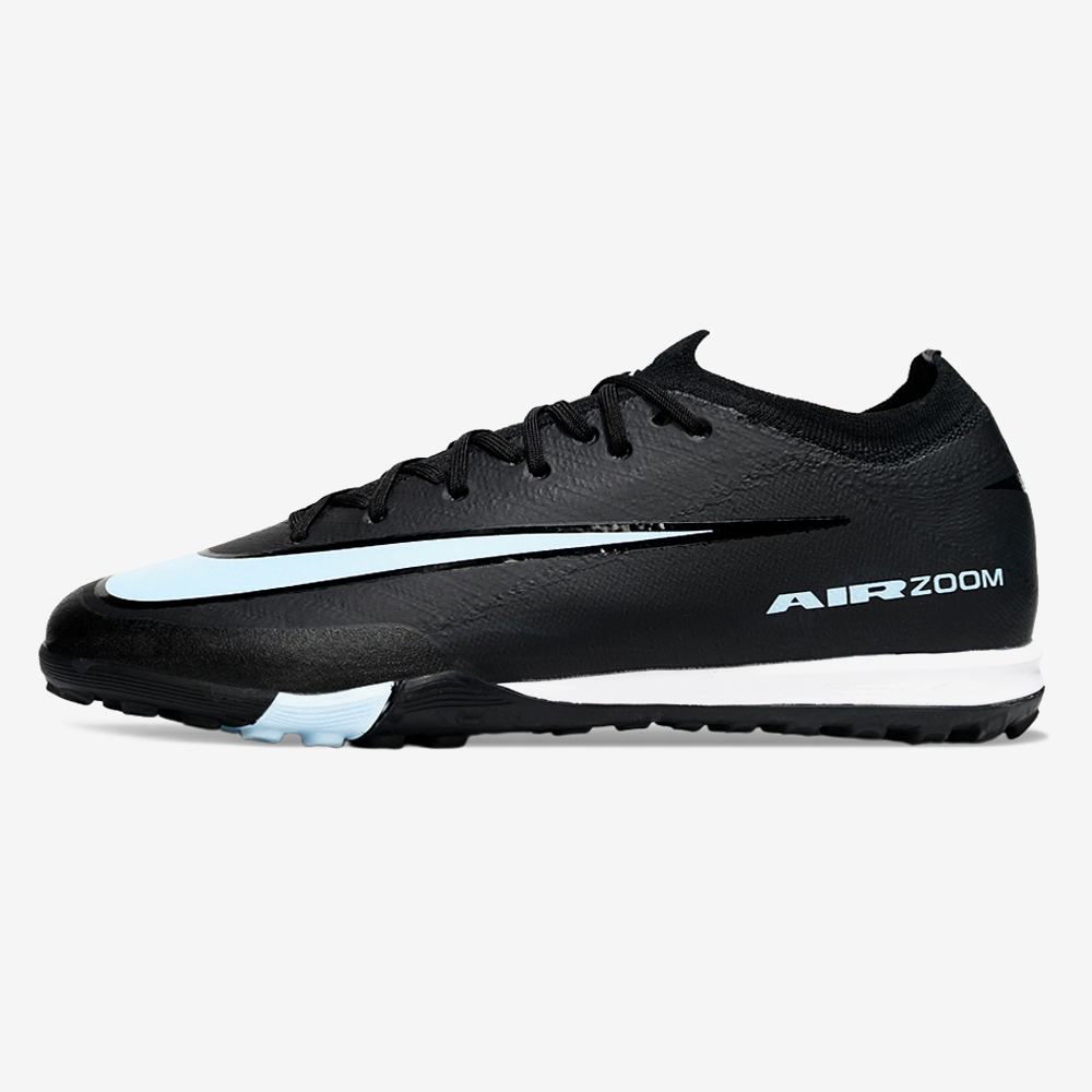 Chuteira Society Nike Air Zoom Mercurial Vapor 16 Elite TF - Preta e Azul - Shadow Pack