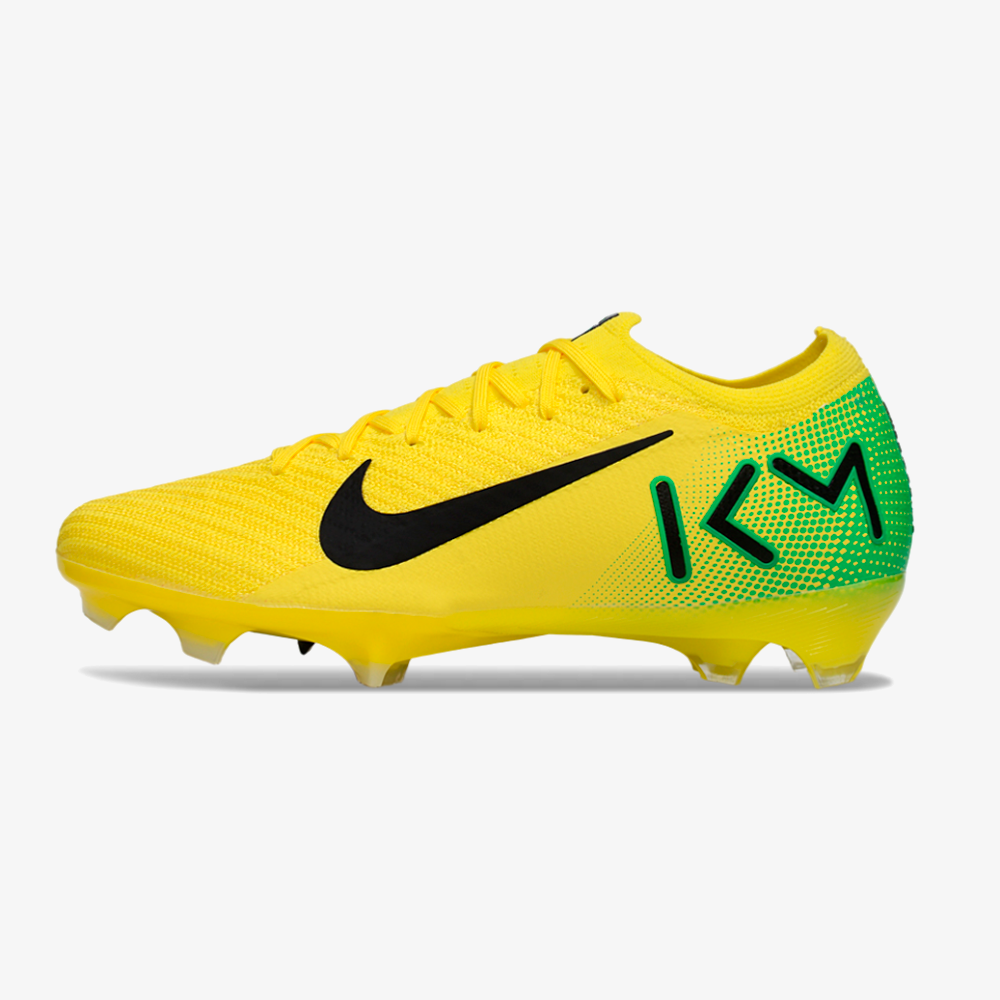 Chuteira Nike Mercurial Vapor 16 Killian Mbappe FG - Amarela e Verde