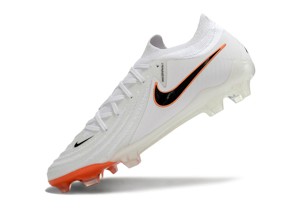 Chuteira Nike Phantom GX II FG - Branca e Laranja