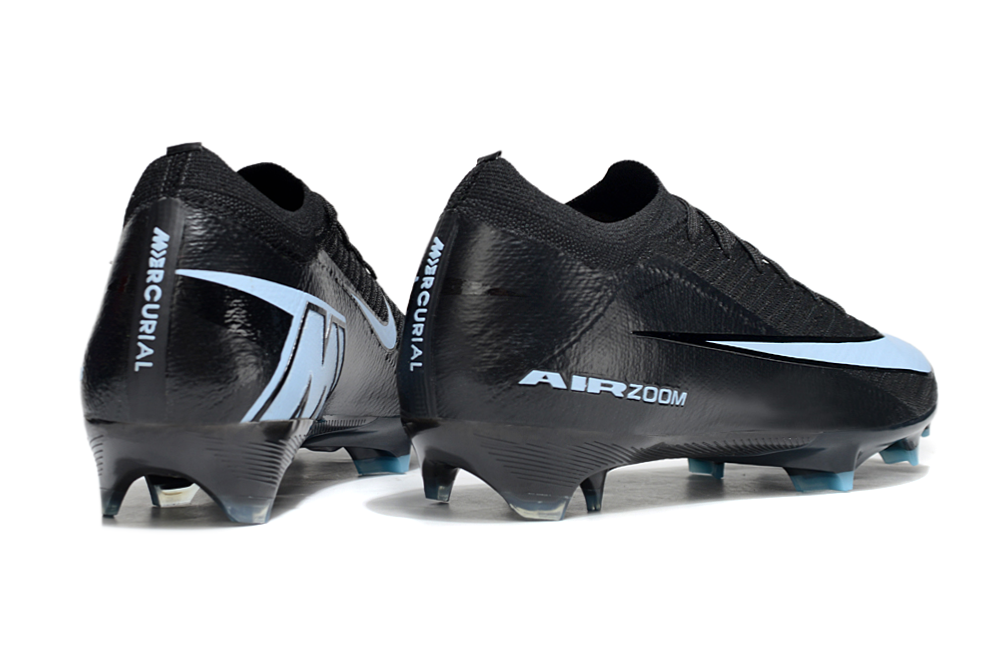 Chuteira Nike Air Zoom Mercurial Vapor 16 Elite FG - Preta e Azul - Shadow Pack