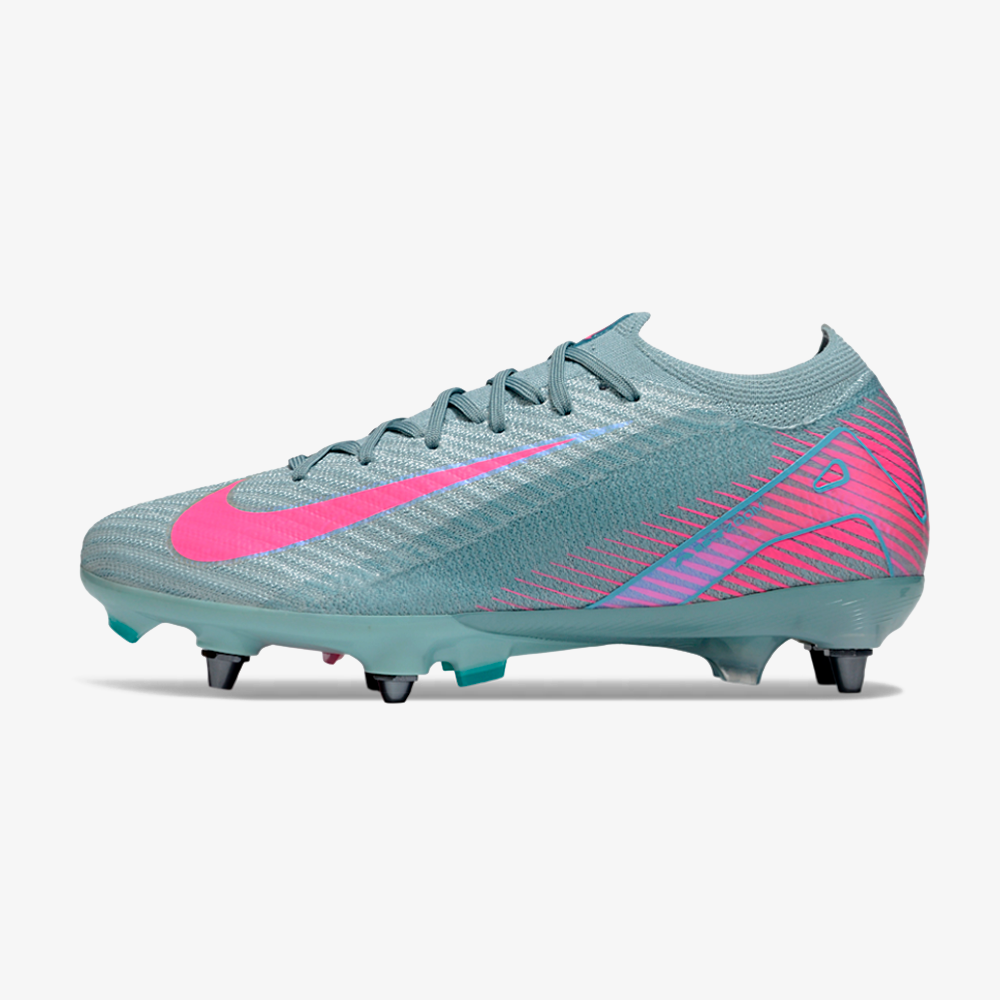 Chuteira Nike Air Zoom Mercurial Vapor 16 Elite SG - Azul e Rosa