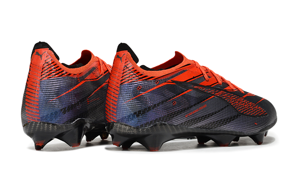 Chuteira Puma Ultra 5 FG - Preto e Laranja