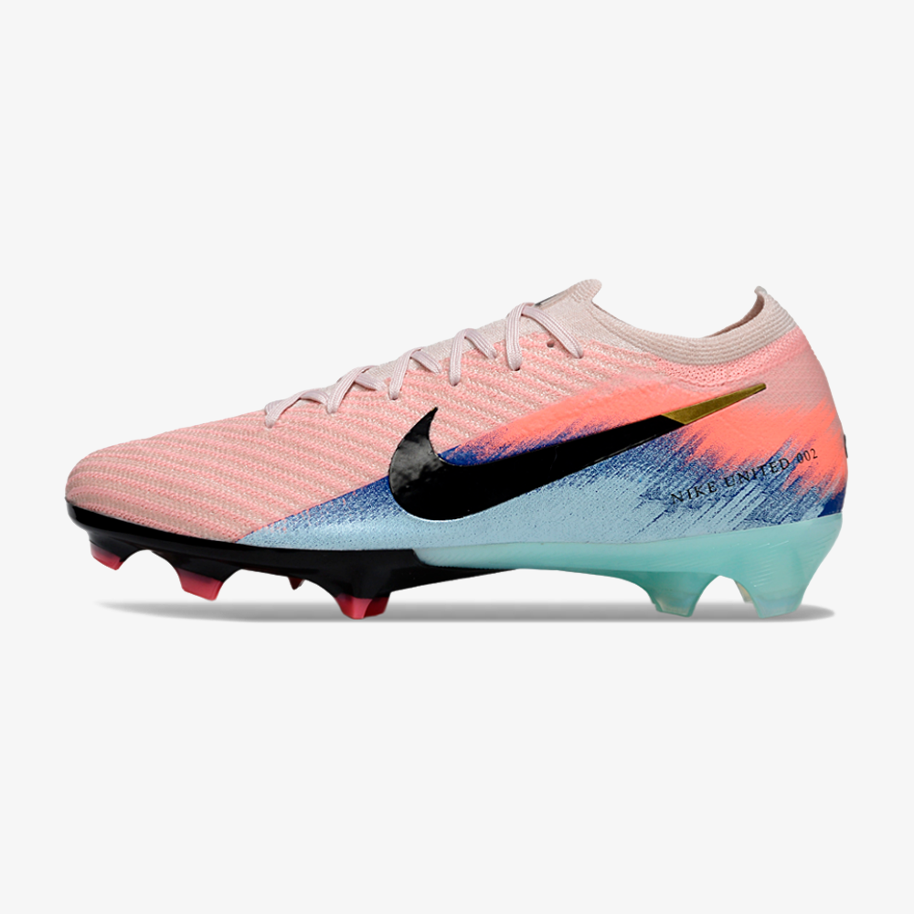 Chuteira Nike Air Zoom Mercurial Vapor 16 Elite FG - Rosa, Azul e Preta