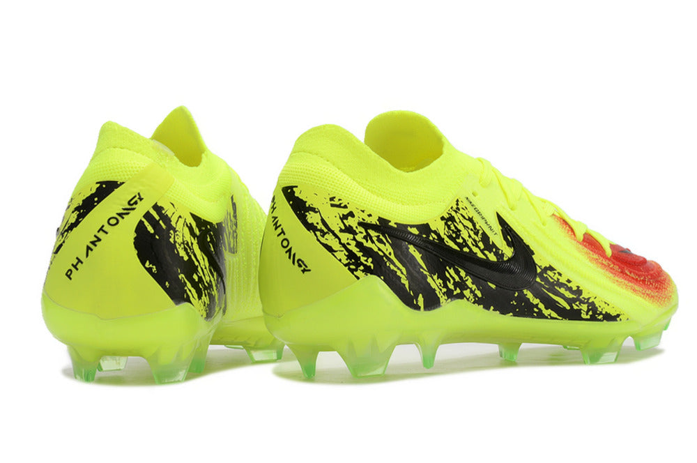 Chuteira Nike Phantom GX II Edição Especial Haaland FG - Verde, Preta e Vermelha