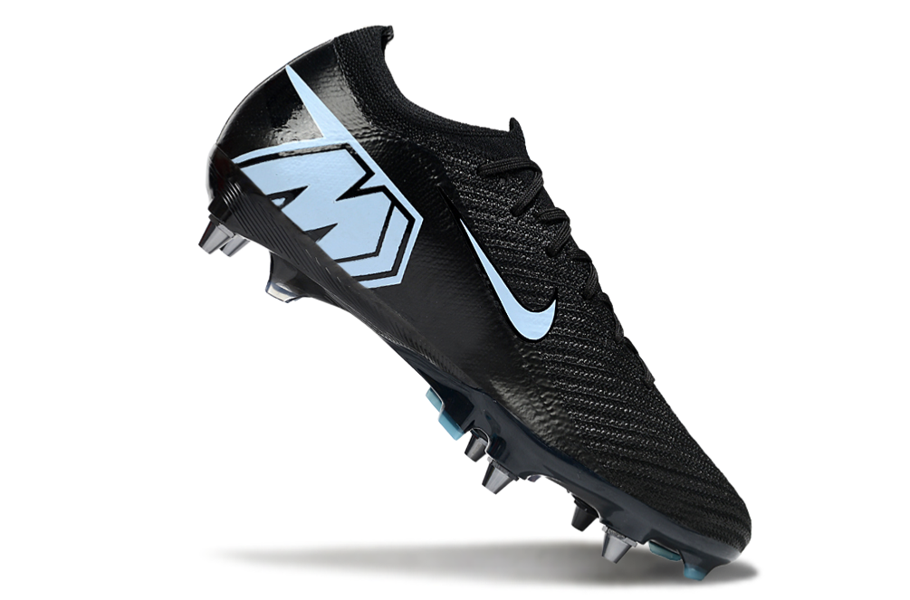 Chuteira Nike Air Zoom Mercurial Vapor 16 Elite SG - Preta e Azul - Shadow Pack