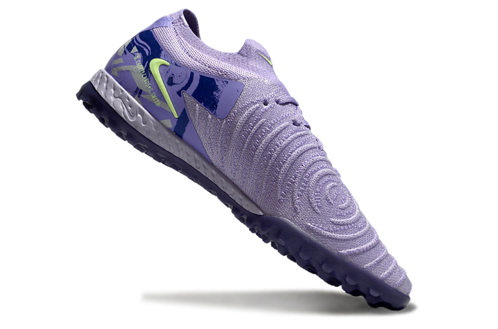 Chuteira Society Nike Phantom GX II TF - Roxa e Verde