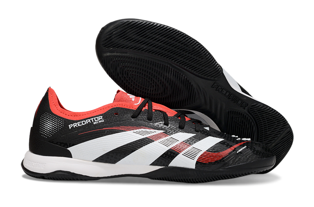 Tênis Futsal Adidas Predator Elite Fold-Over Tongue IC - Preta, Branca e Laranja