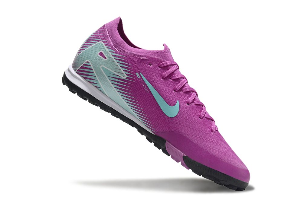 Chuteira Society Nike Air Zoom Mercurial Vapor 16 Elite TF - Roxa e Azul
