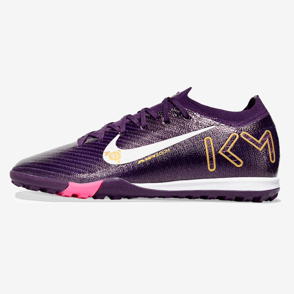 Chuteira Society Nike Air Zoom Mercurial Kylian Mbappe Vapor 16 Elite TF - Roxa