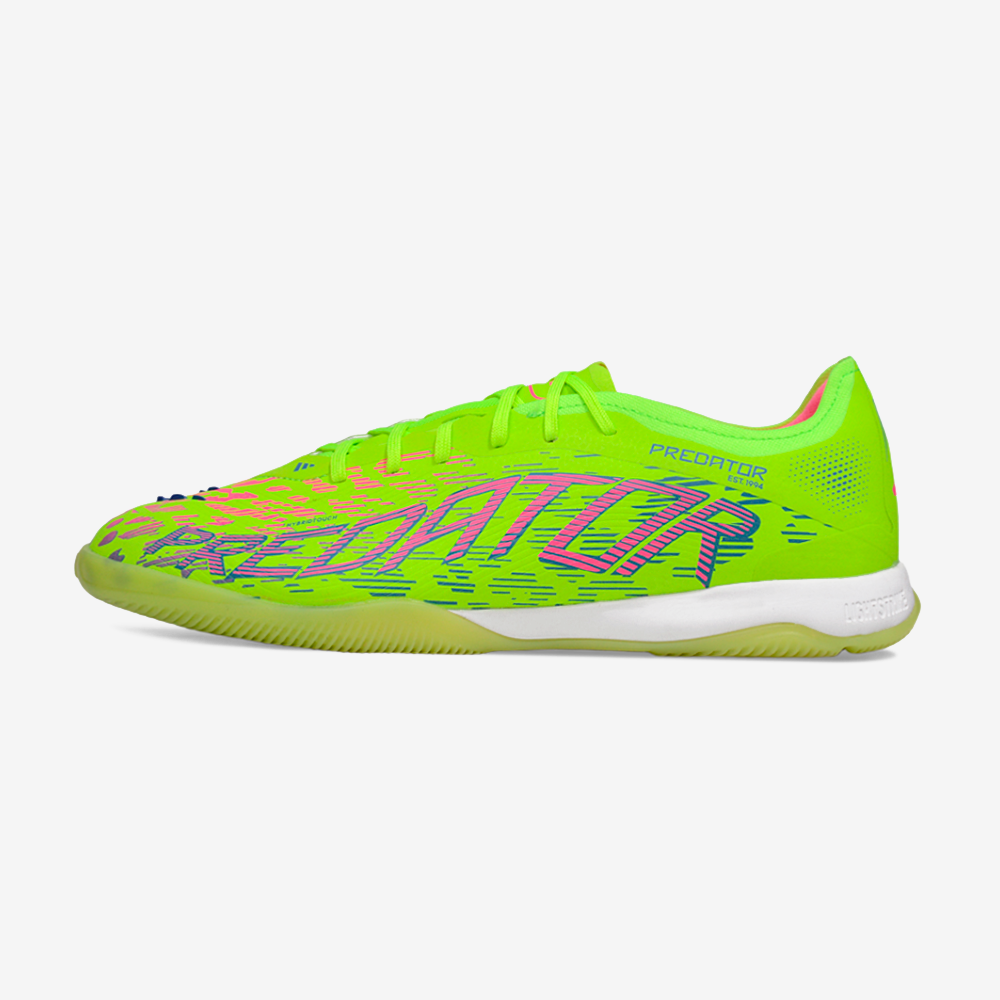 Tênis Futsal Adidas Predator Elite Fold-Over Tongue IC - Verde, Rosa e Roxa