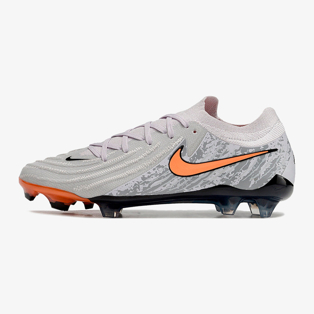 Chuteira Nike Phantom GX II FG - Cinza e Laranja