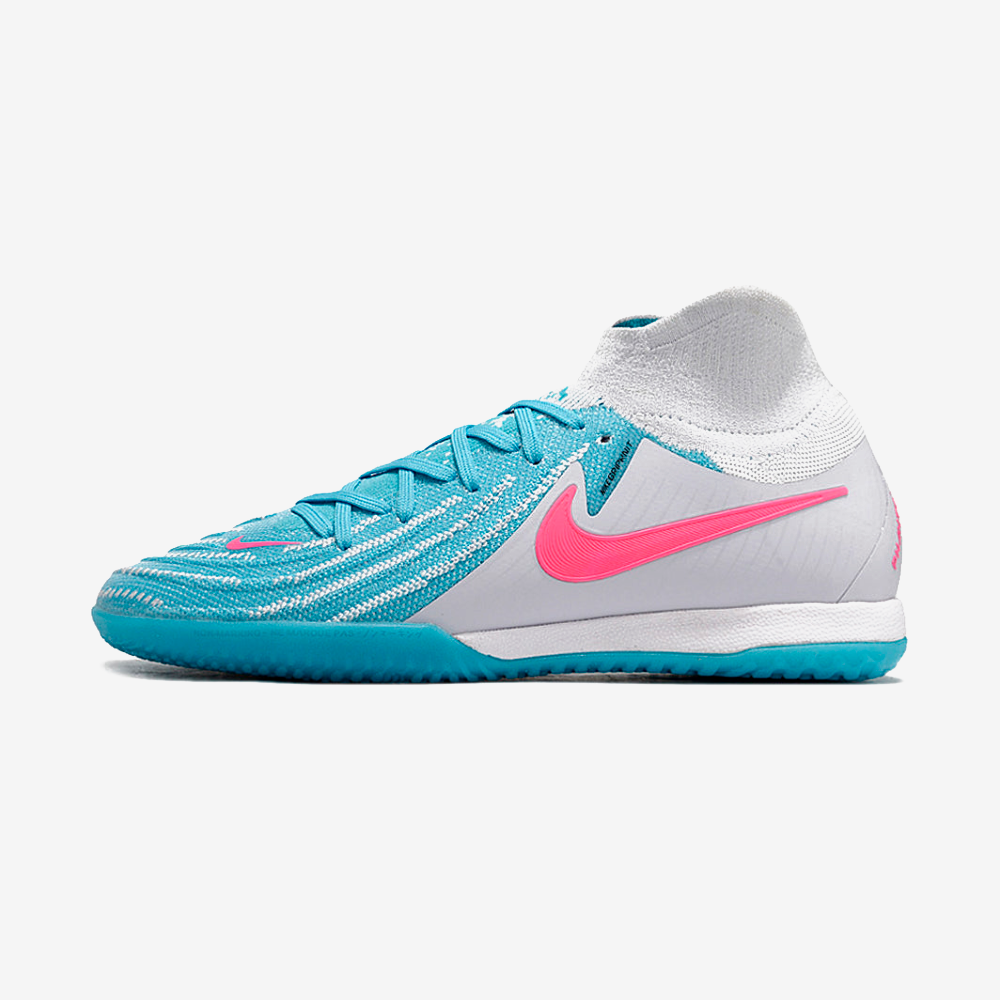 Tênis Futsal Nike Phantom Luna IC - Branca e Azul