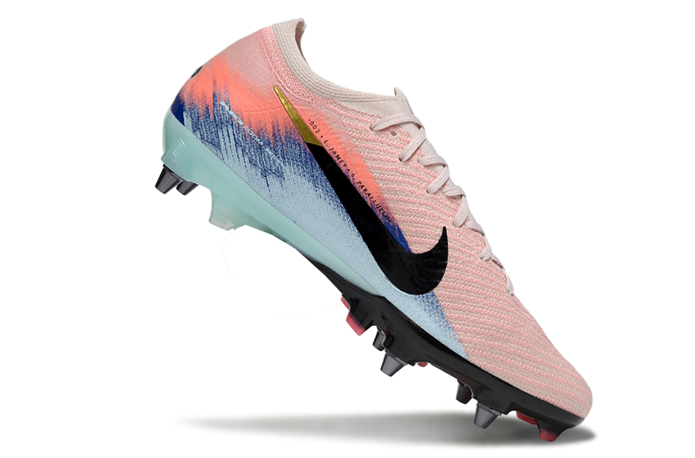 Chuteira Nike Air Zoom Mercurial Vapor 16 Elite SG - Rosa, Azul e Preta - United 02 Pack