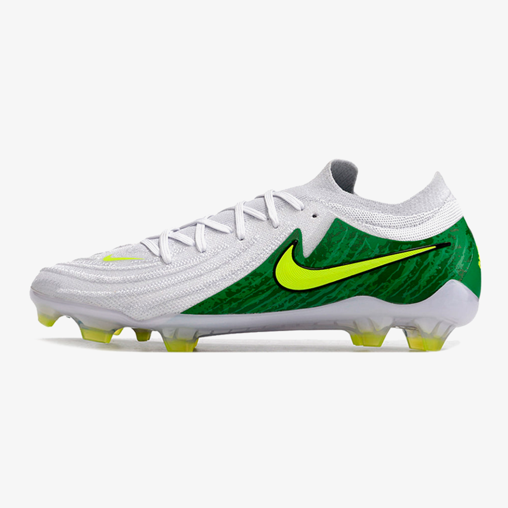 Chuteira Nike Phantom GX II FG - Branca e Verde