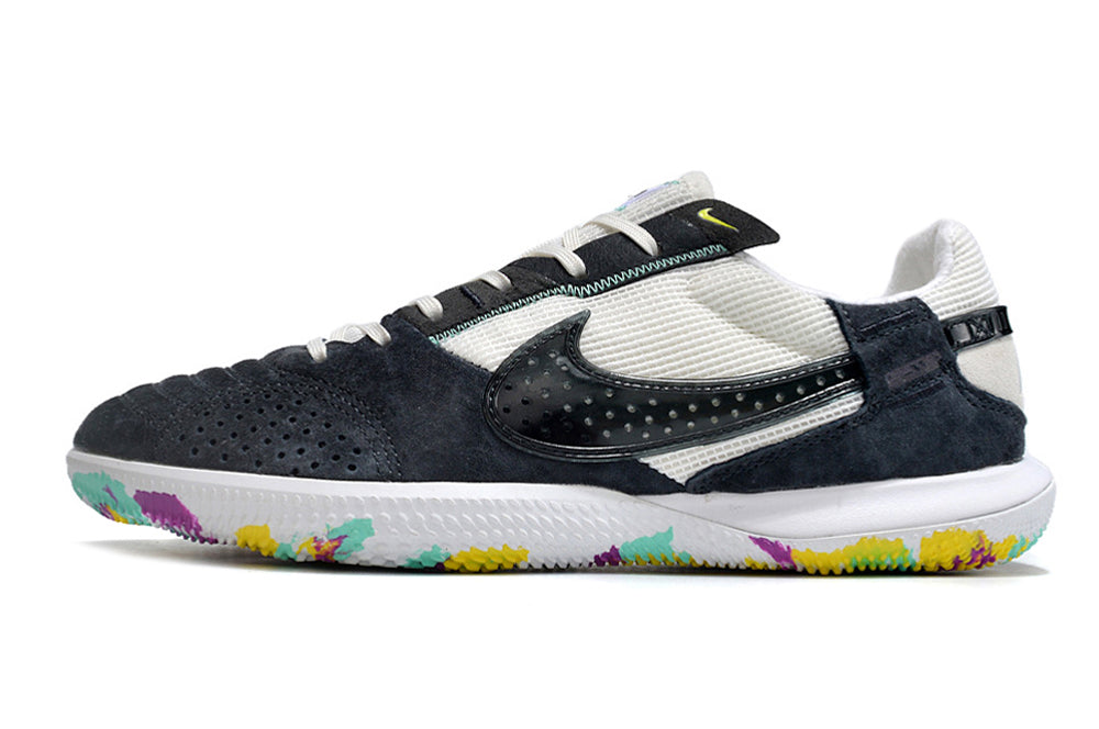 Tênis Futsal Nike Street Gato IC - Branca e Preta