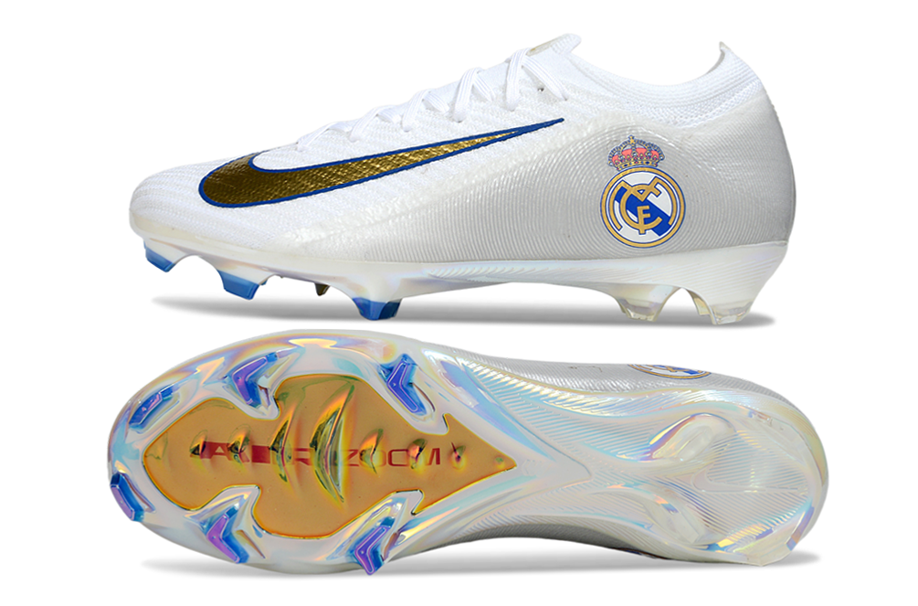 Chuteira Nike Air Zoom Mercurial Vapor Real Madrid 16 Elite FG - Branca