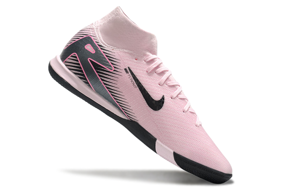 Chuteira Futsal Nike Air Zoom Mercurial Superfly 10 Elite  IC - Rosa, Cinza e Preta