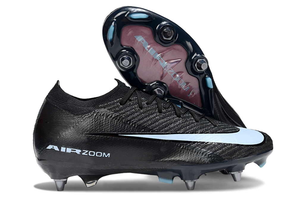 Chuteira Nike Air Zoom Mercurial Vapor 16 Elite SG - Preta e Azul - Shadow Pack