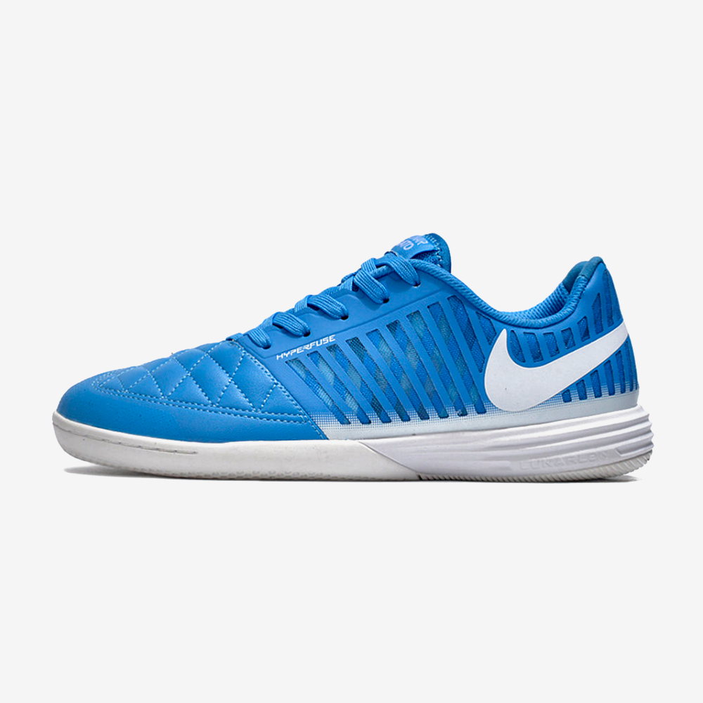 Tênis Futsal Nike Lunar Gato IC - Azul e Branca