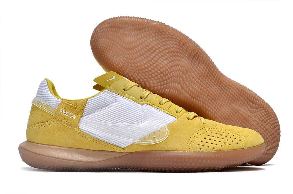 Tênis Futsal Nike Street Gato IC - Amarela e Branca