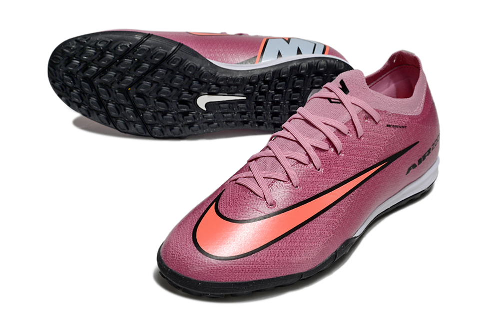 Chuteira Society Nike Air Zoom Mercurial Vapor 16 Elite TF - Rosa, Vermelha e Preta - Scary Good Pack