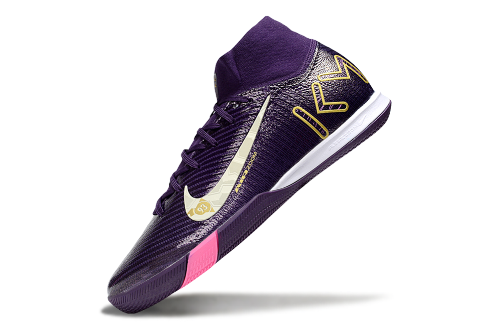 Chuteira Futsal Nike Air Zoom Mercurial Superfly 10 Elite Kylian Mbappé  IC - Roxa