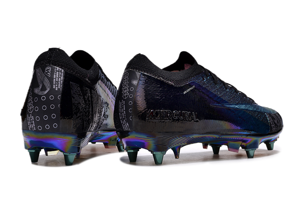 Chuteira Nike Air Zoom Mercurial Vapor 16 Elite SG - Preta e Azul