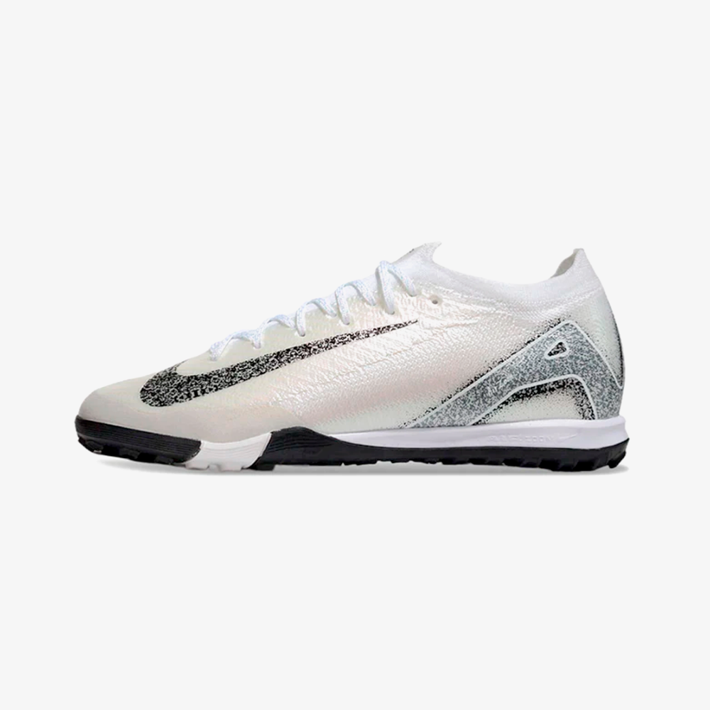 Chuteira Society Nike Air Zoom Mercurial Vapor 16 Elite TF - Prata e Preto