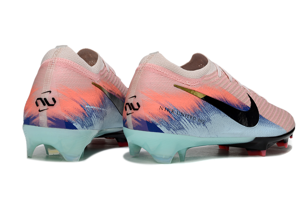 Chuteira Nike Air Zoom Mercurial Vapor 16 Elite FG - Rosa, Azul e Preta