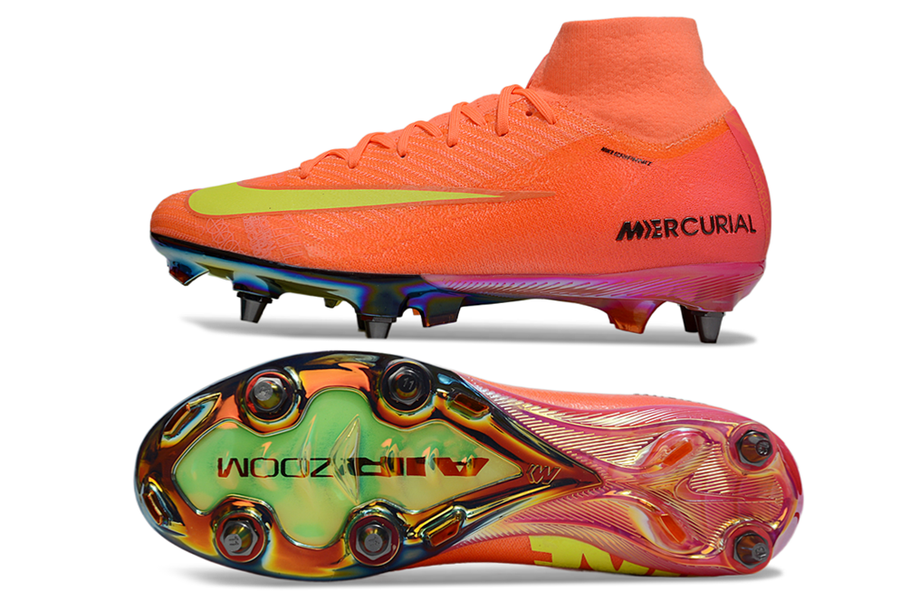 Chuteira Nike Zoom Mercurial SuperFly 10 Elite SG - Laranja