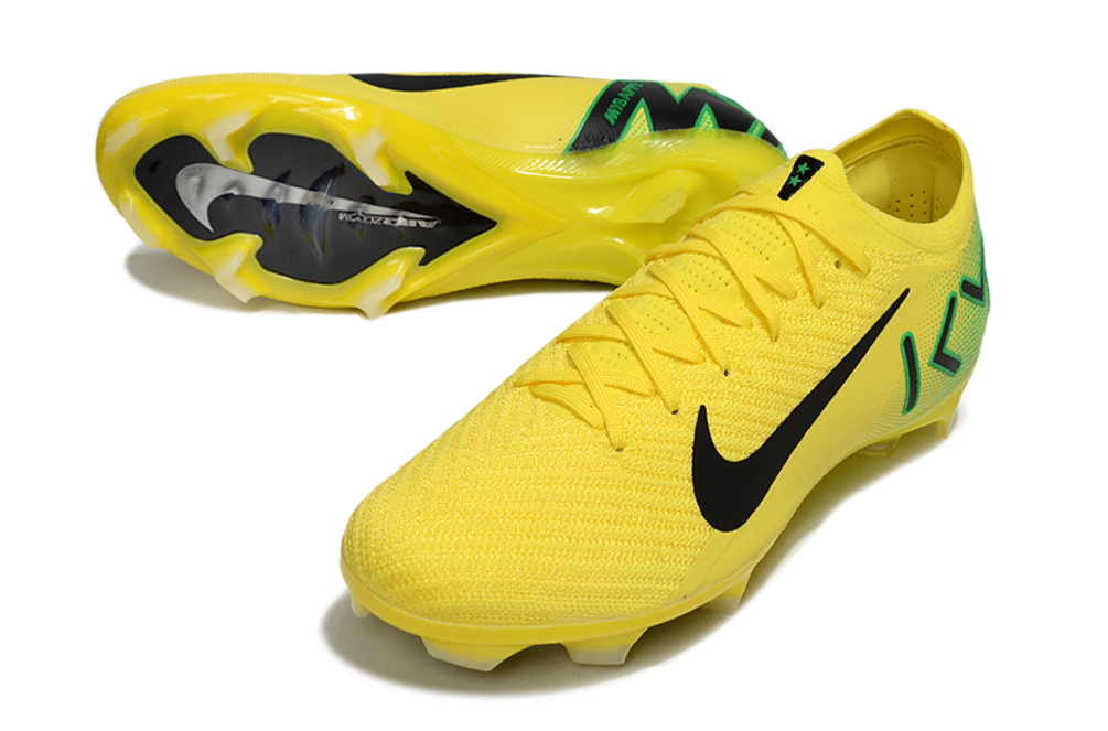 Chuteira Nike Mercurial Vapor 16 Killian Mbappe FG - Amarela e Verde
