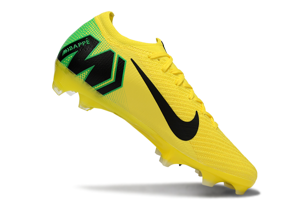 Chuteira Nike Mercurial Vapor 16 Killian Mbappe FG - Amarela e Verde