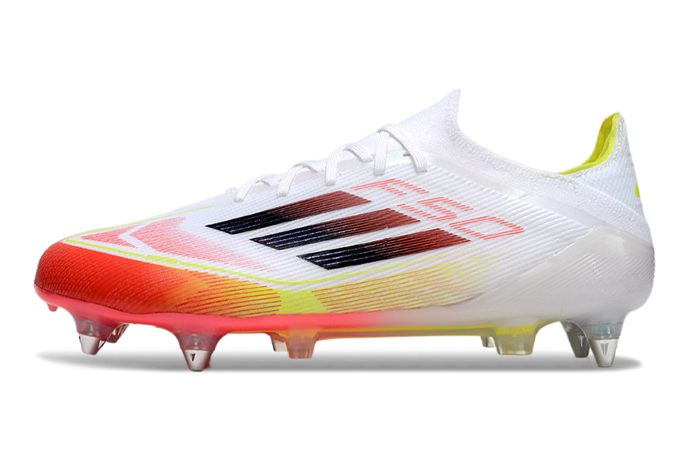 Chuteira Adidas F50 Elite SG - Branco e Laranja