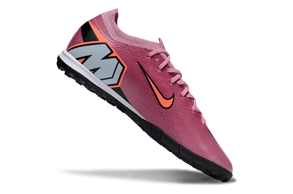 Chuteira Society Nike Air Zoom Mercurial Vapor 16 Elite TF - Rosa, Vermelha e Preta - Scary Good Pack