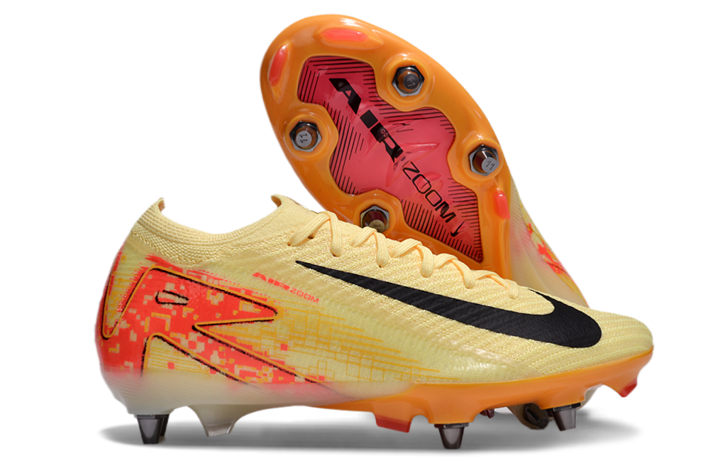 Chuteira Nike Air Zoom Mercurial Vapor 16 Elite SG - Amarela e Laranja
