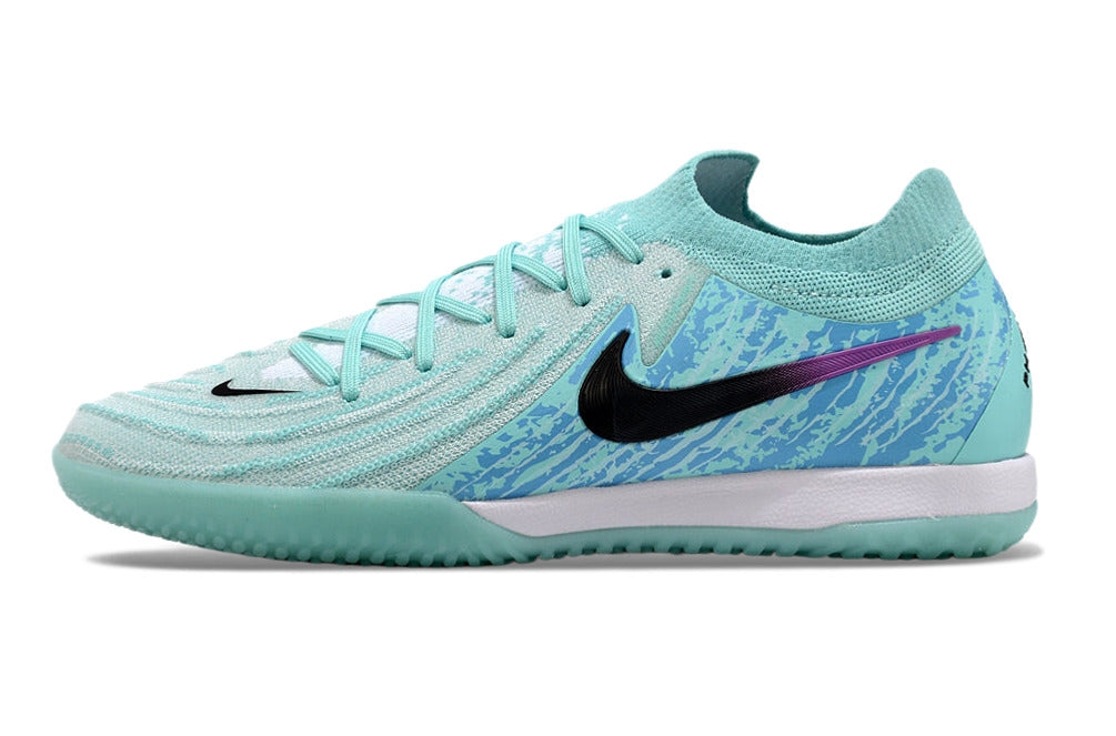 Tênis Futsal Nike Phantom GX II IC - Azul, Roxa e Preta