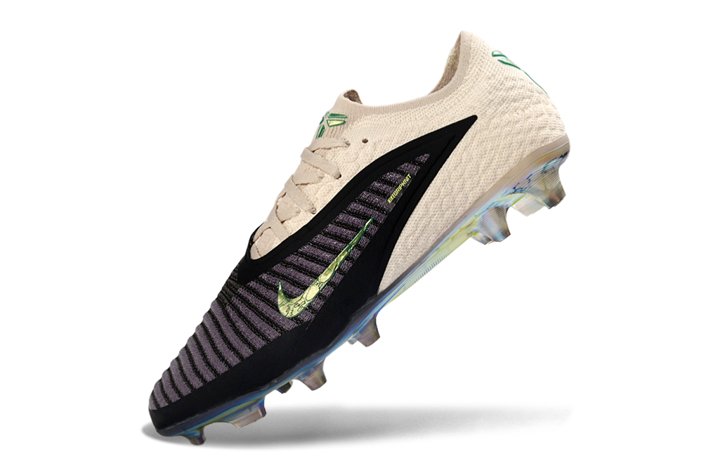Chuteira Nike Phantom 6 Mamba Elite FG - Preto e Bege