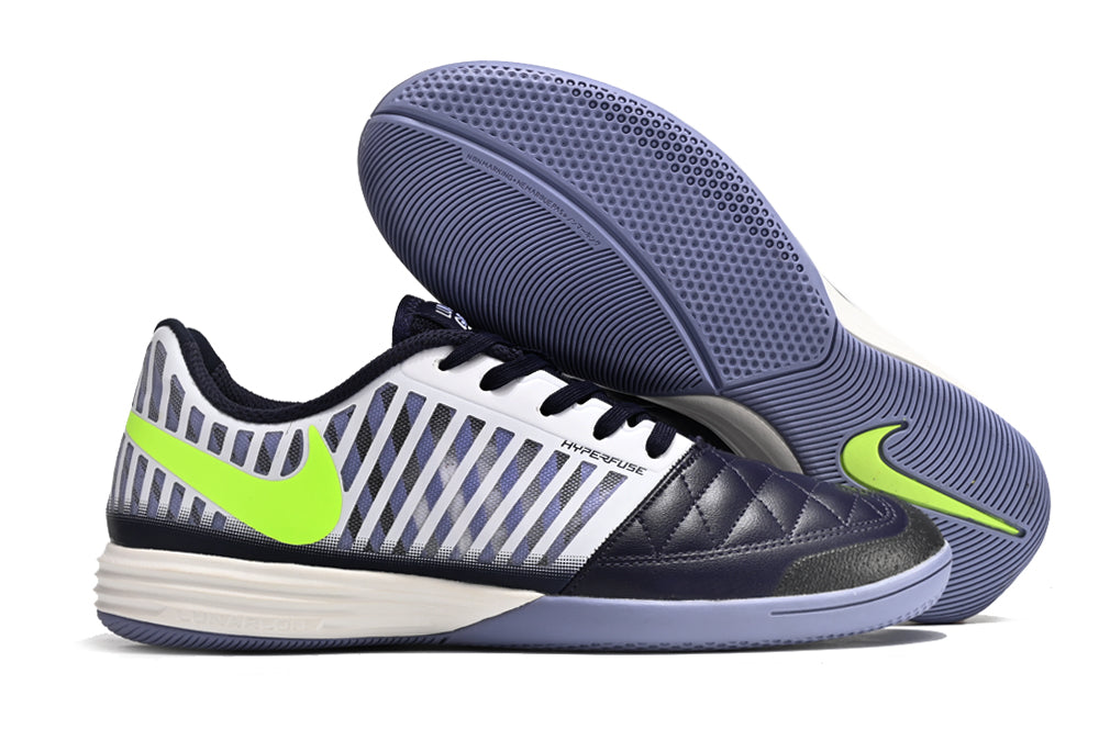 Tênis Futsal Nike Lunar Gato IC - Azul, Branca e Verde
